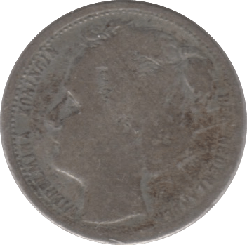 1908 SILVER 10 CENTS NETHERLANDS - SILVER WORLD COINS - Cambridgeshire Coins