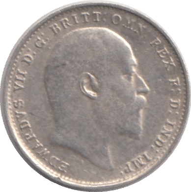 1908 SILVER THREEPENCE ( EF ) - Threepence - Cambridgeshire Coins