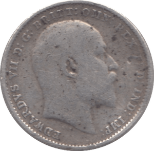 1908 SILVER THREEPENCE ( FAIR ) - Threepence - Cambridgeshire Coins