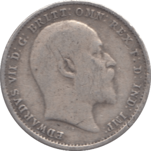 1908 SILVER THREEPENCE ( FINE ) - Threepence - Cambridgeshire Coins