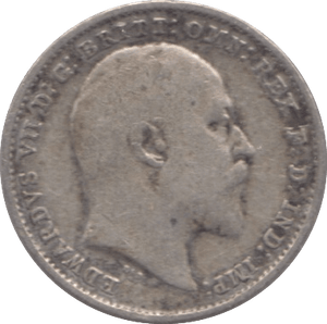 1908 SILVER THREEPENCE ( FINE ) - Threepence - Cambridgeshire Coins