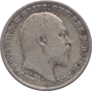 1908 SILVER THREEPENCE ( FINE ) - Threepence - Cambridgeshire Coins