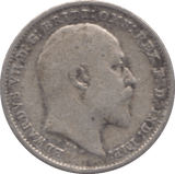 1908 SILVER THREEPENCE ( FINE ) - Threepence - Cambridgeshire Coins