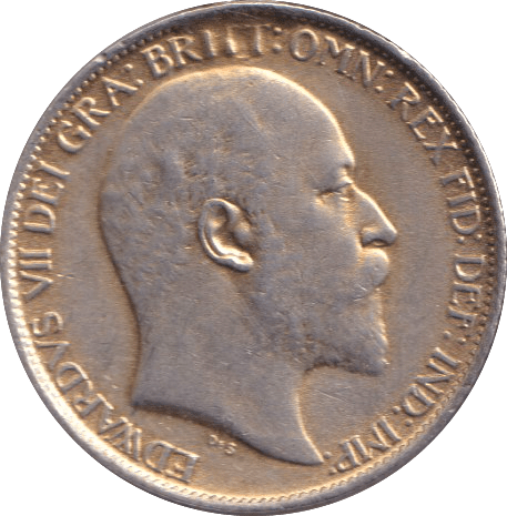 1908 SIXPENCE ( EF ) - SIXPENCE - Cambridgeshire Coins