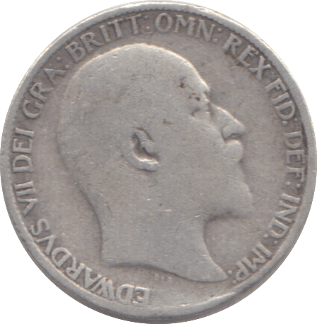 1908 SIXPENCE ( NF ) - SIXPENCE - Cambridgeshire Coins