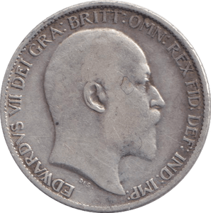 1908 SIXPENCE ( NF ) - SIXPENCE - Cambridgeshire Coins