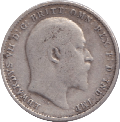 1908 THREE PENCES ( GF ) - THREEPENCE - Cambridgeshire Coins