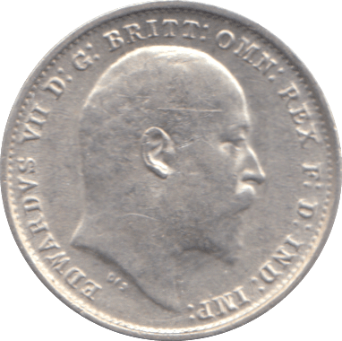 1908 THREEPENCE ( EF ) - THREEPENCE - Cambridgeshire Coins