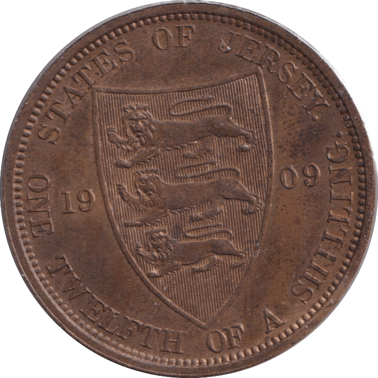 1909 1/12 SHILLING - PENNY - Cambridgeshire Coins