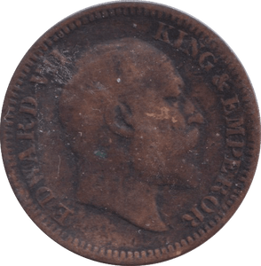 1909 1/2 PICE INDIA - WORLD COINS - Cambridgeshire Coins