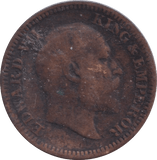 1909 1/2 PICE INDIA - WORLD COINS - Cambridgeshire Coins