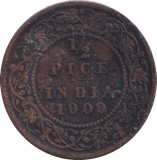 1909 1/2 PICE INDIA - WORLD COINS - Cambridgeshire Coins