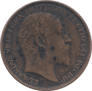 1909 FARTHING ( FINE ) - Farthing - Cambridgeshire Coins