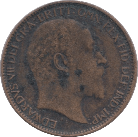1909 FARTHING ( FINE ) - Farthing - Cambridgeshire Coins