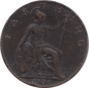 1909 FARTHING ( FINE ) - Farthing - Cambridgeshire Coins