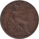 1909 FARTHING ( GF ) - FARTHING - Cambridgeshire Coins