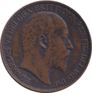 1909 FARTHING ( GVF ) - FARTHING - Cambridgeshire Coins