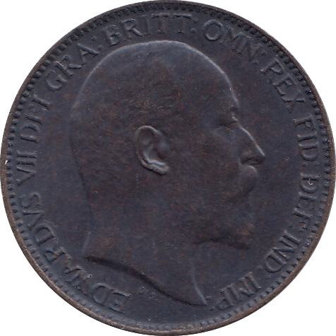 1909 FARTHING ( UNC ) - FARTHING - Cambridgeshire Coins