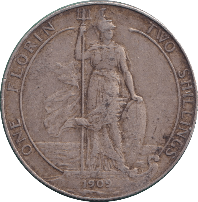 1909 FLORIN ( FINE ) - FLORIN - Cambridgeshire Coins