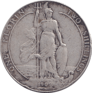 1909 FLORIN ( FINE ) - FLORIN - Cambridgeshire Coins