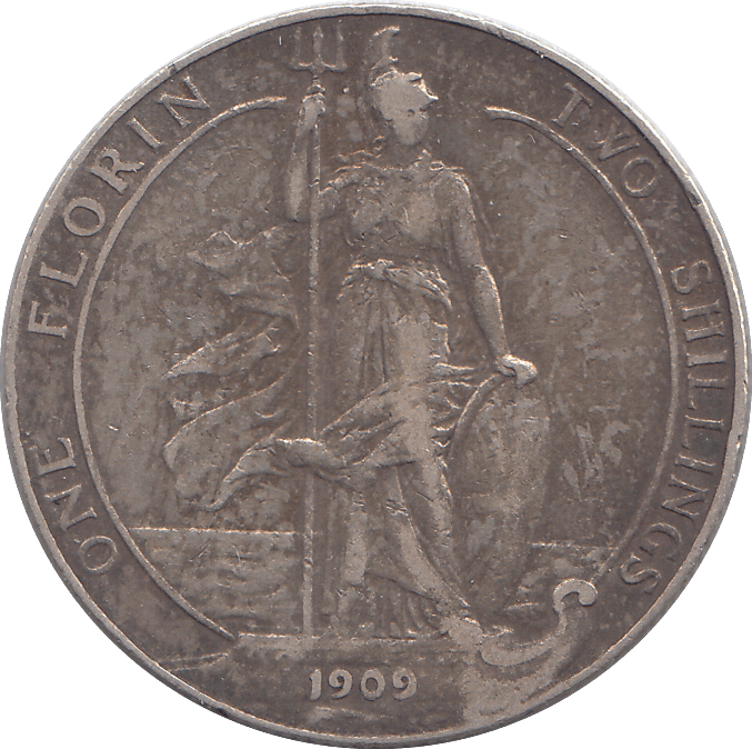 1909 FLORIN ( GF ) - FLORIN - Cambridgeshire Coins