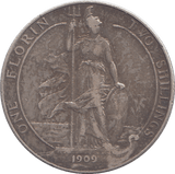 1909 FLORIN ( GF ) - FLORIN - Cambridgeshire Coins