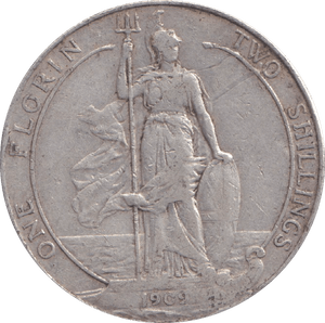 1909 FLORIN ( GF ) - FLORIN - Cambridgeshire Coins