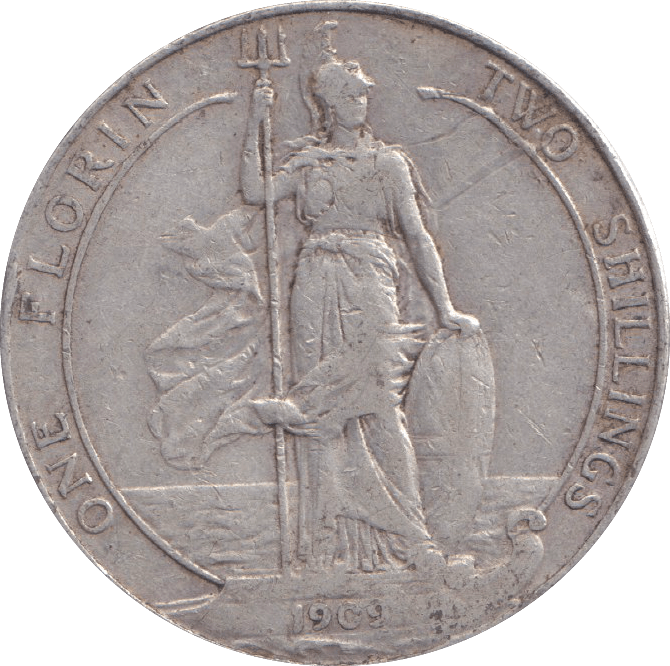 1909 FLORIN ( GF ) - FLORIN - Cambridgeshire Coins