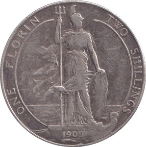 1909 FLORIN ( GF ) - FLORIN - Cambridgeshire Coins