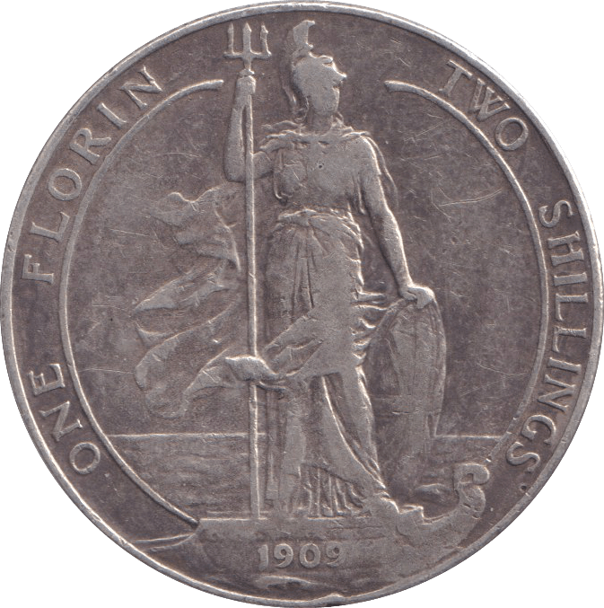 1909 FLORIN ( GF ) - FLORIN - Cambridgeshire Coins