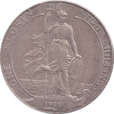 1909 FLORIN ( VF ) - FLORIN - Cambridgeshire Coins