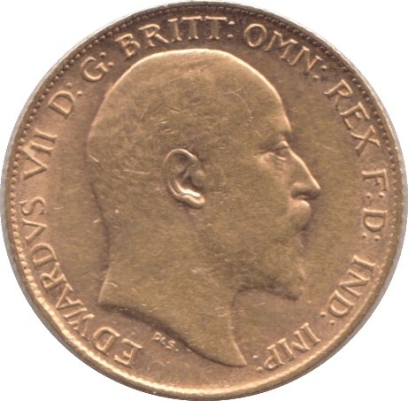 1909 GOLD HALF SOVEREIGN ( AUNC ) - HALF SOVEREIGN - Cambridgeshire Coins