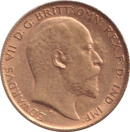 1909 GOLD HALF SOVEREIGN ( AUNC ) - HALF SOVEREIGN - Cambridgeshire Coins