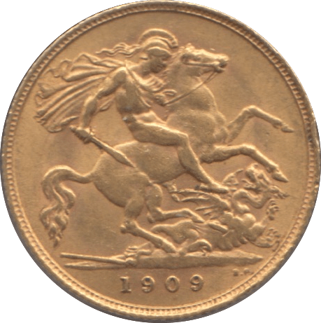 1909 GOLD HALF SOVEREIGN ( EF ) - HALF SOVEREIGN - Cambridgeshire Coins