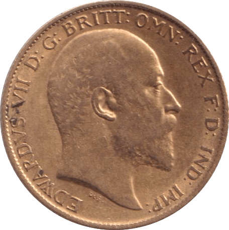 1909 GOLD HALF SOVEREIGN ( GVF ) - HALF SOVEREIGN - Cambridgeshire Coins