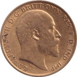 1909 GOLD HALF SOVEREIGN ( GVF ) - HALF SOVEREIGN - Cambridgeshire Coins