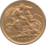 1909 GOLD HALF SOVEREIGN ( VF ) - HALF SOVEREIGN - Cambridgeshire Coins
