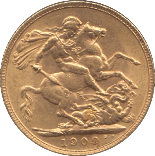 1909 GOLD SOVEREIGN ( AUNC ) - SOVEREIGN - Cambridgeshire Coins