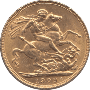 1909 GOLD SOVEREIGN ( EF ) 2 - SOVEREIGN - Cambridgeshire Coins