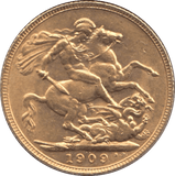 1909 GOLD SOVEREIGN ( EF ) - SOVEREIGN - Cambridgeshire Coins