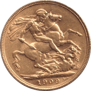 1909 GOLD SOVEREIGN ( EF ) - SOVEREIGN - Cambridgeshire Coins