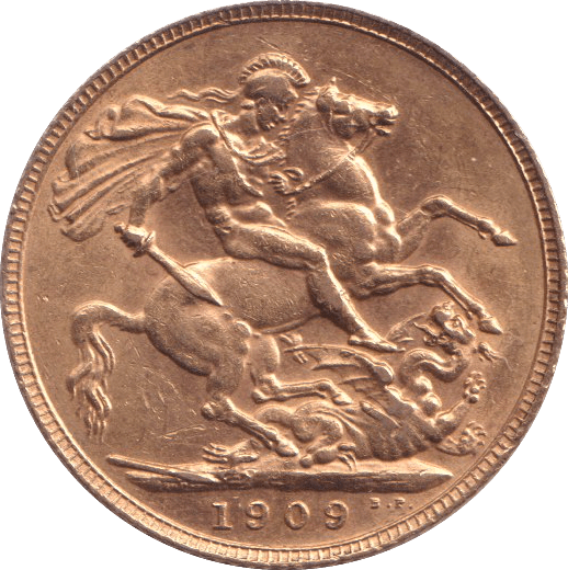 1909 GOLD SOVEREIGN ( EF ) - SOVEREIGN - Cambridgeshire Coins