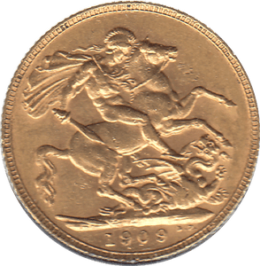 1909 GOLD SOVEREIGN ( EF ) - Sovereign - Cambridgeshire Coins