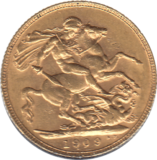 1909 GOLD SOVEREIGN ( EF ) - Sovereign - Cambridgeshire Coins
