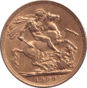 1909 GOLD SOVEREIGN ( GVF ) - SOVEREIGN - Cambridgeshire Coins