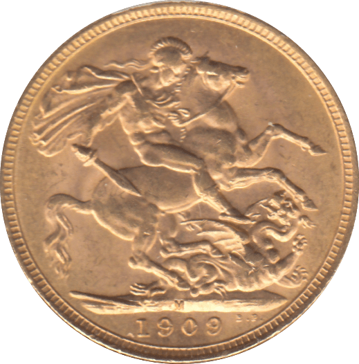 1909 GOLD SOVEREIGN MELBOURNE MINT ( UNC ) - SOVEREIGN - Cambridgeshire Coins