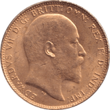 1909 GOLD SOVEREIGN ( UNC ) - SOVEREIGN - Cambridgeshire Coins