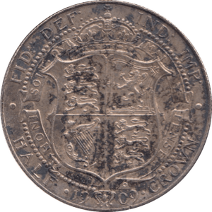 1909 HALFCROWN ( EF ) - Halfcrown - Cambridgeshire Coins