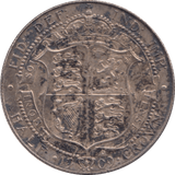 1909 HALFCROWN ( EF ) - Halfcrown - Cambridgeshire Coins