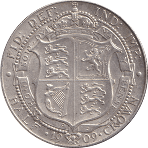 1909 HALFCROWN ( EF ) - WORLD COINS - Cambridgeshire Coins